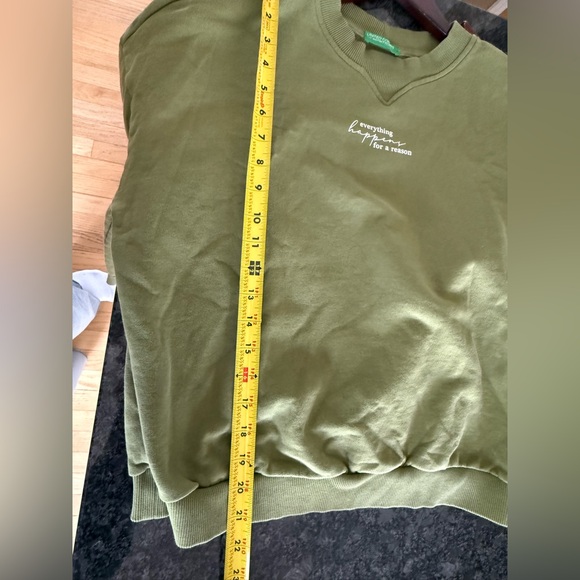 United Colors Of Benetton Crewneck Sweatshirt Women’s Size Large Made In Italy - Picture 6 of 6